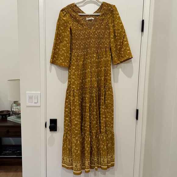 🌼Christy Dawn Basil Dress Goldenrod Floral Print 100% Organic… - Picture 8 of 8